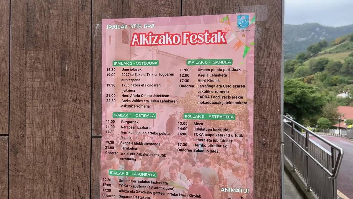 Ostegunean hasiko dira Alkizako festak
