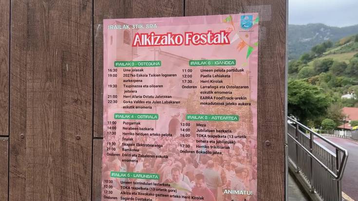 Ostegunean hasiko dira Alkizako festak