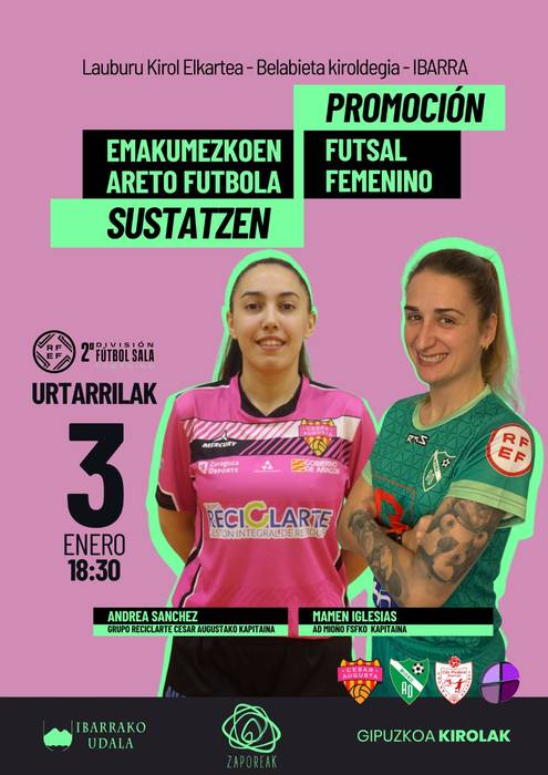 Emakumezkoen areto futbola sustatzen