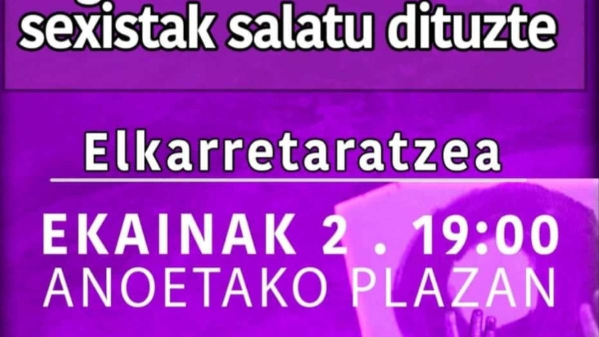 Anoetan eraso sexisten aurkako protokolo instituzionala aktibatu dute