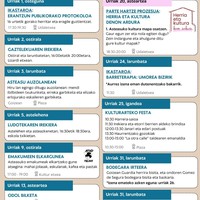 Asteasuko kultur agenda