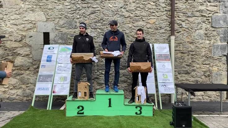 Hassan Ait Chaou eta Laiane Arrospide azkarrenak Laraul  Hernio Larraul mendi lasterketan