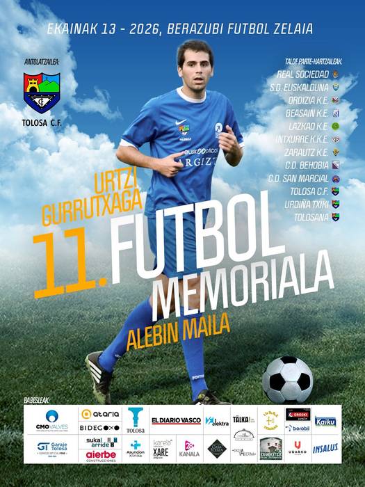 Ekainaren 13an jokatuko da Urtzi Memorialaren 11. edizioa