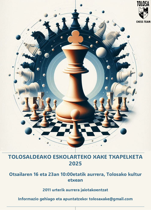 Tolosaldeko Eskolarteko Xake Txapelketa 2025