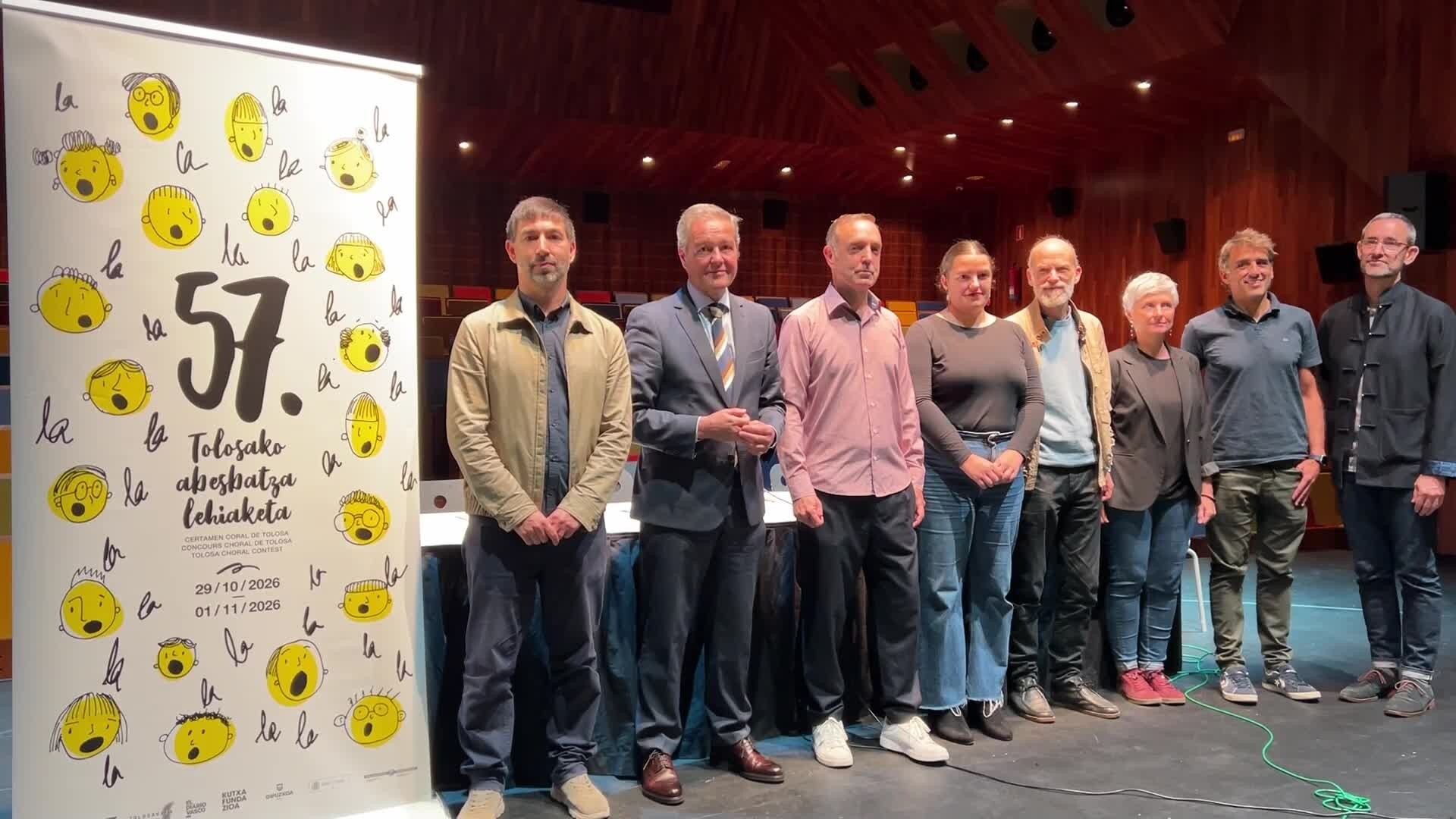 Urriaren 29an hasiko da 57. Tolosako Abesbatza Lehiaketa