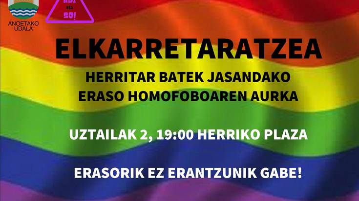 Elkarretaratzea eraso homofoboa salatzeko