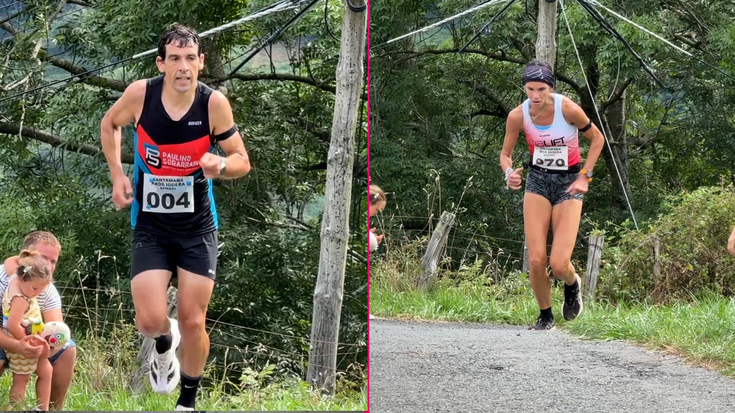 Aitor Regillaga eta Rebeca Mariño izan dira Santamañara igotzen azkarrenak