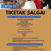 Festetako tiketak salgai