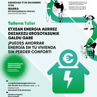 Erosotasunik galdu gabe energia eta dirua aurrezteko saio praktikoa