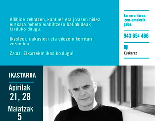 ‘Euskaraz ganoraz’: eguneroko euskarari astindu bat emateko saioak emango ditu Xabier Euzkitzek Galtzaundin