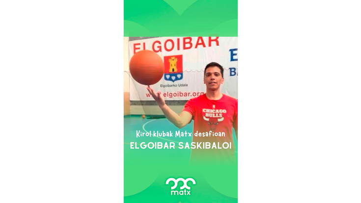 Elgoibarko saskibaloi jokalariak abilezia jokoan