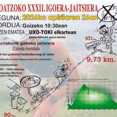 Loatzoko XXXII. igoera-jaitsiera