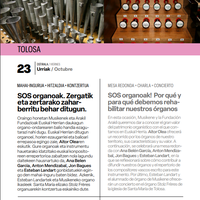 SOS organoak. Zergatik eta zertarako zaharberritu behar ditugun.