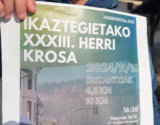 Larunbatean izango da Ikaztegietako XXXIII. Herri Krosa