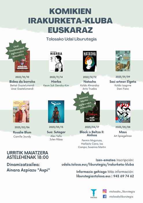 Komikien irakurketa kluba euskaraz