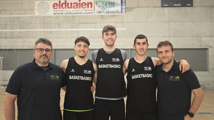 Bost tolosar Euskadi eta Portugalen arteko saskibaloi partidan