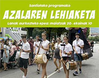 Santio jaietako programaren azala aukeratzeko lehiaketa martxan da