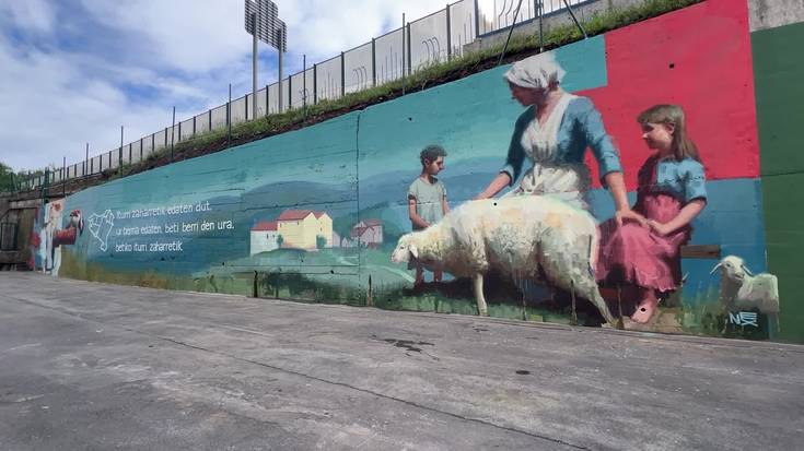 Mural berria margotu dute