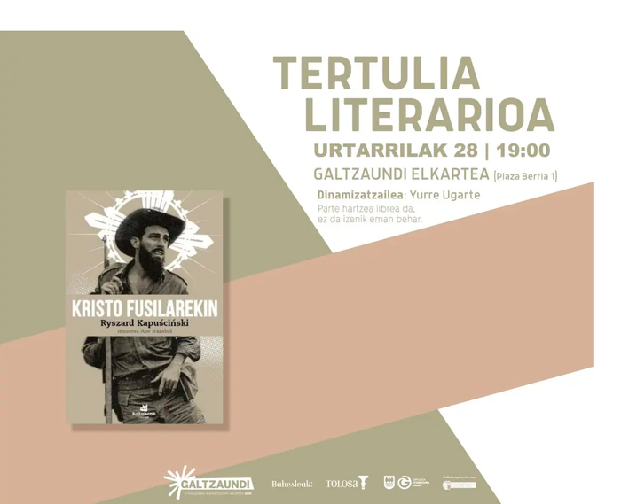 Ryszard Kapuscinskiren ‘Kristo fusilarekin’ urteko lehen saioan