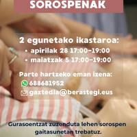 Ikastaroa: haurren lehen sorospenak