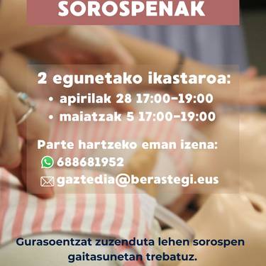 Ikastaroa: haurren lehen sorospenak