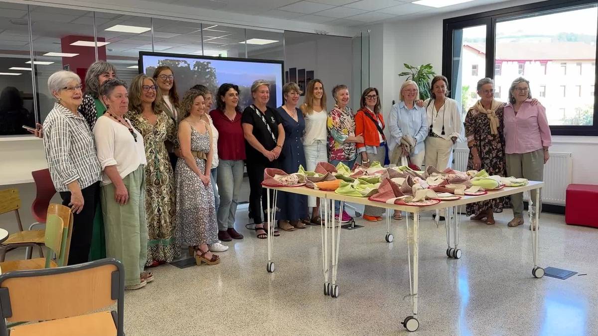 Jaioberri goiztiarrentzat saskiak, Tolosako Inmakulada Lanbide Ikastolako ikasleek eginak