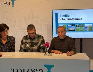 Zazpi milioi euro inbertituko ditu Tolosako Udalak proiektu hauetan
