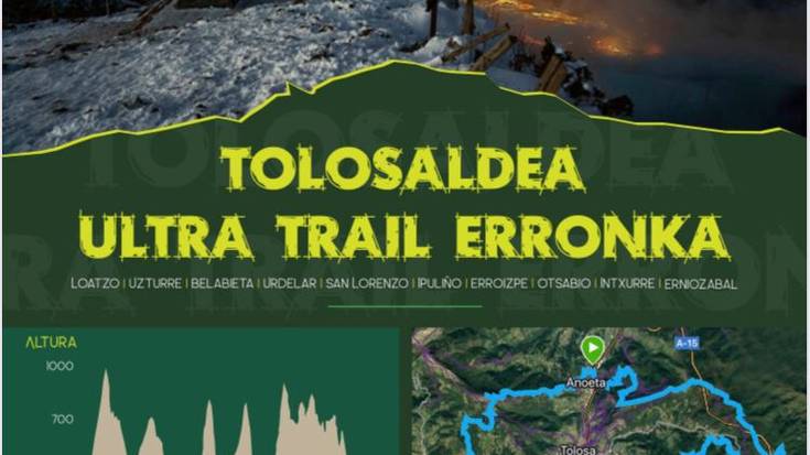 Tolosaldea Ultra Trail Erronkako ibilbidearen lehen zatia ezagutzeko hitzordua bertan behera