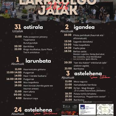 Larraulgo jaiak